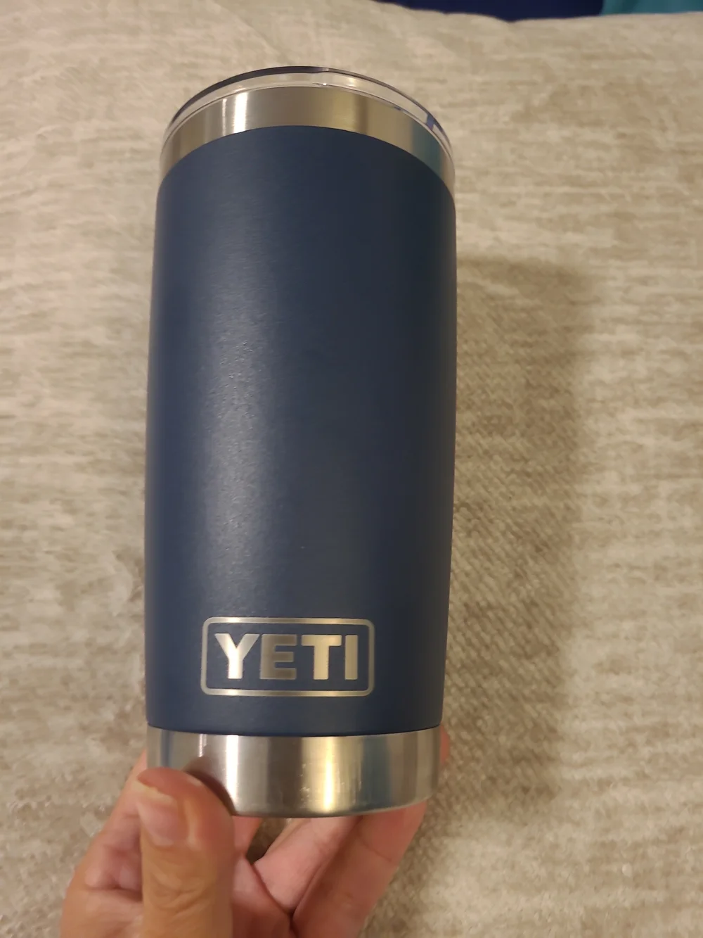 Yeti 20 oz Tumbler with Magslider Lid Custom Embroidered